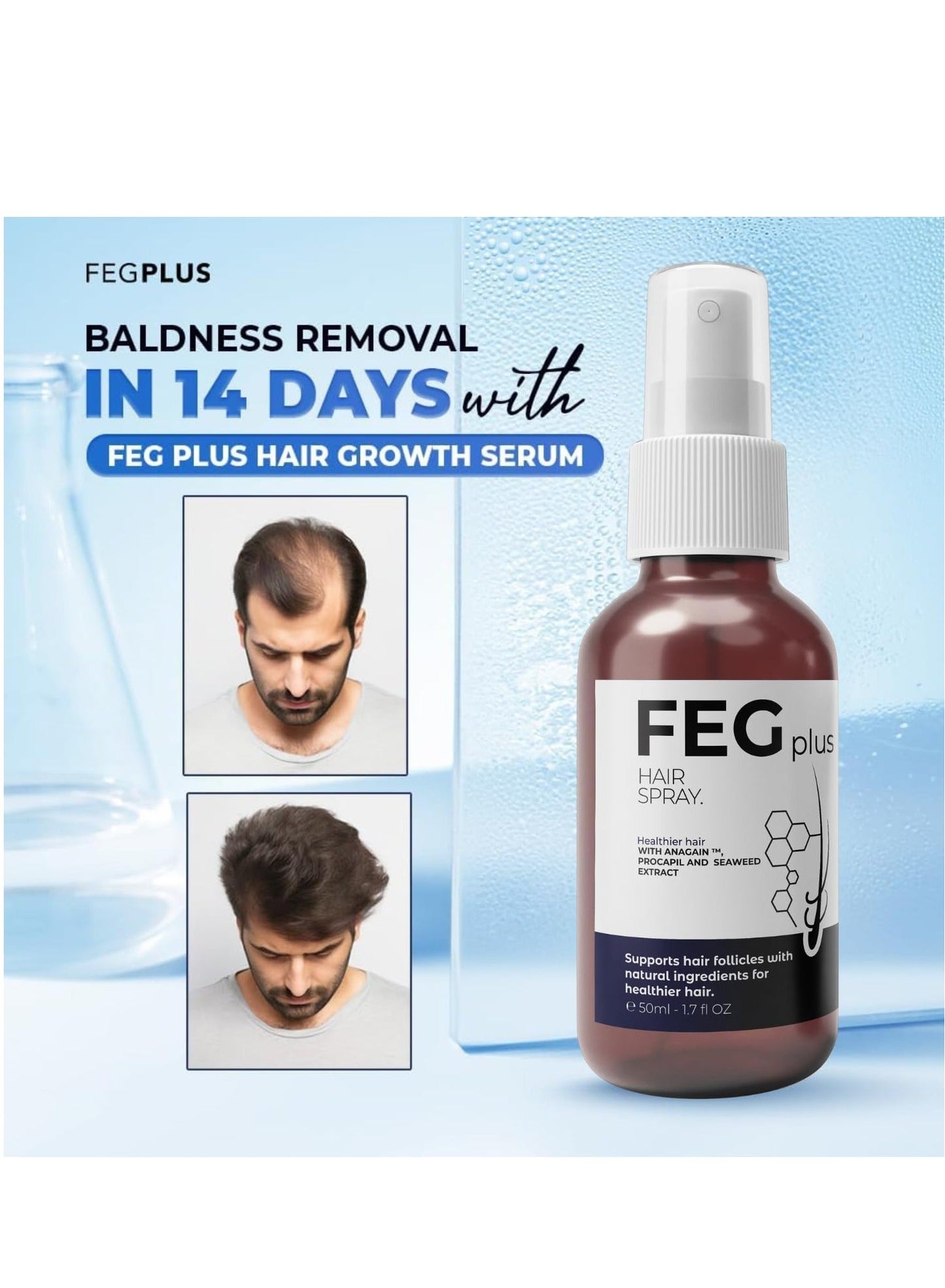 FEGPLUS Hair Growth Serum 50ml