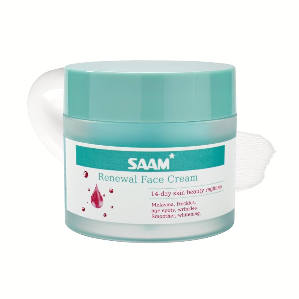 Saam Renewal Face Cream – Anti-Aging, Hydrating & Brightening Skincare | Natural Face Moisturizer for Glowing Skin