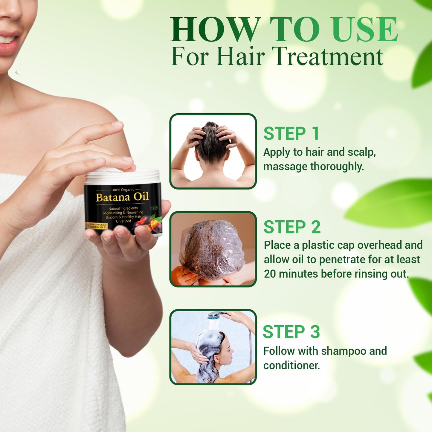 Raw Batana Oil for Hair Growth - 100% Natural Organic Hair Oils for Growth