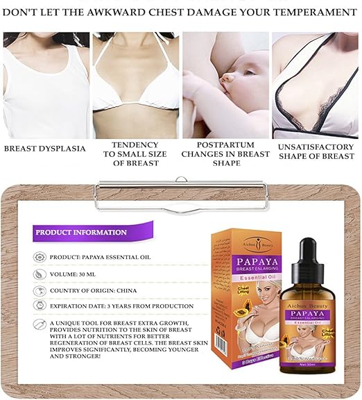 Natural Papaya Breast Enhancer Essential Oil