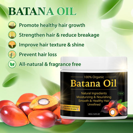 Raw Batana Oil for Hair Growth - 100% Natural Organic Hair Oils for Growth