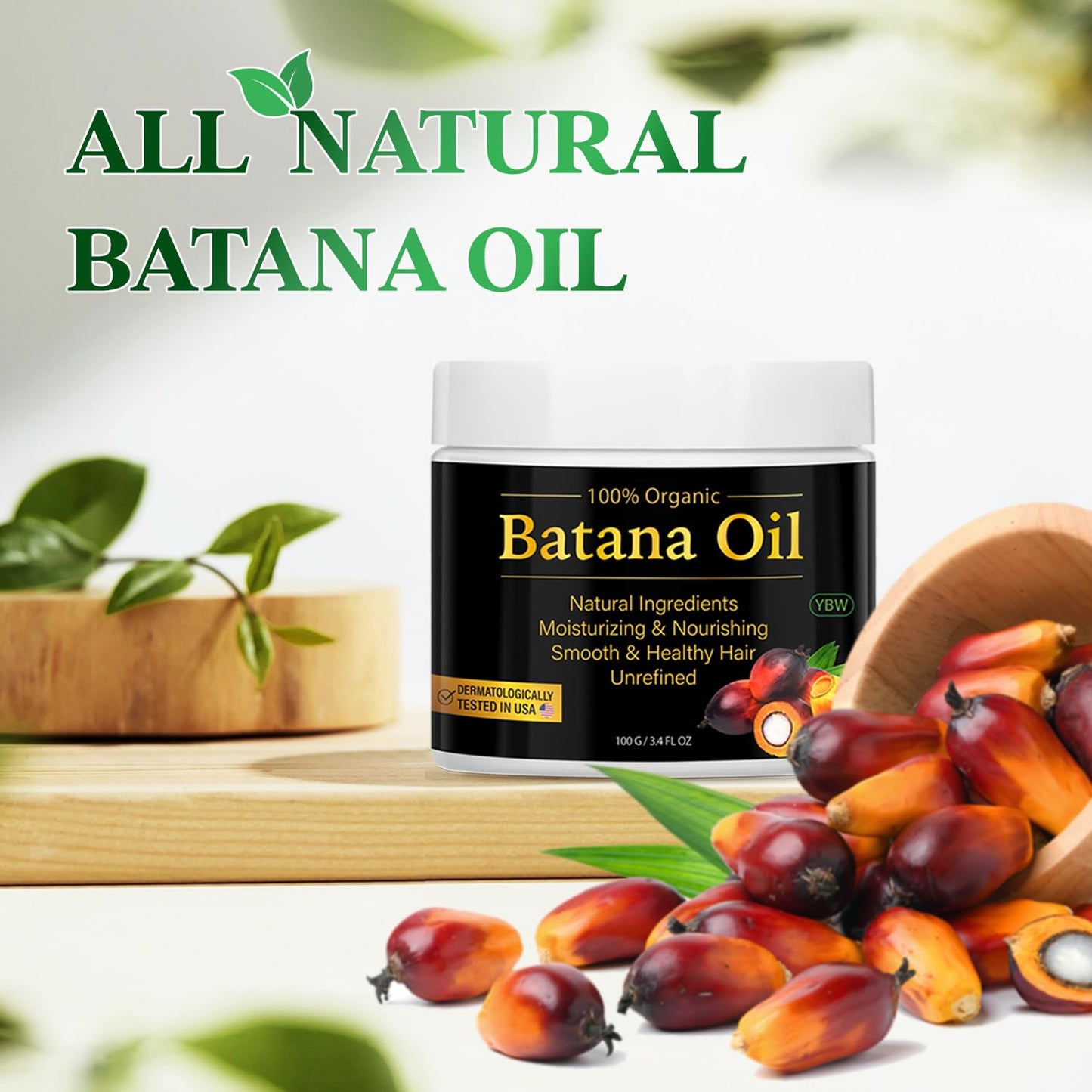 Raw Batana Oil for Hair Growth - 100% Natural Organic Hair Oils for Growth