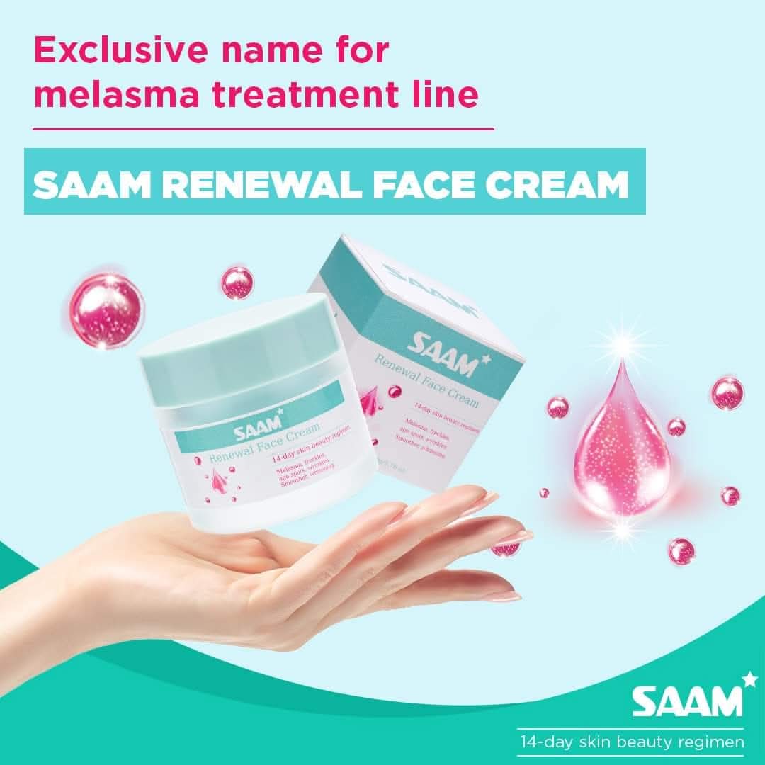 Saam Renewal Face Cream – Anti-Aging, Hydrating & Brightening Skincare | Natural Face Moisturizer for Glowing Skin