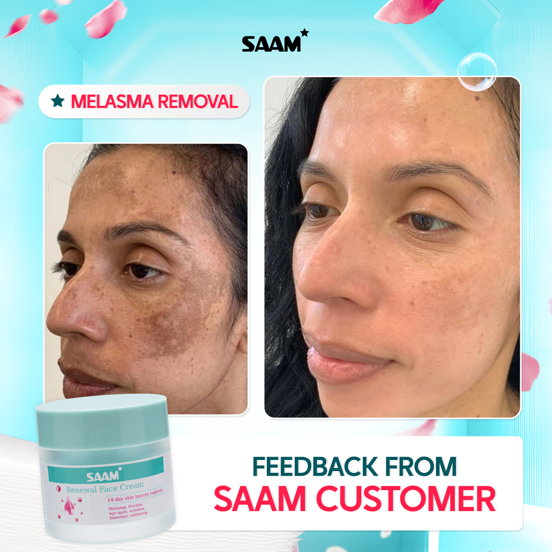 Saam Renewal Face Cream – Anti-Aging, Hydrating & Brightening Skincare | Natural Face Moisturizer for Glowing Skin