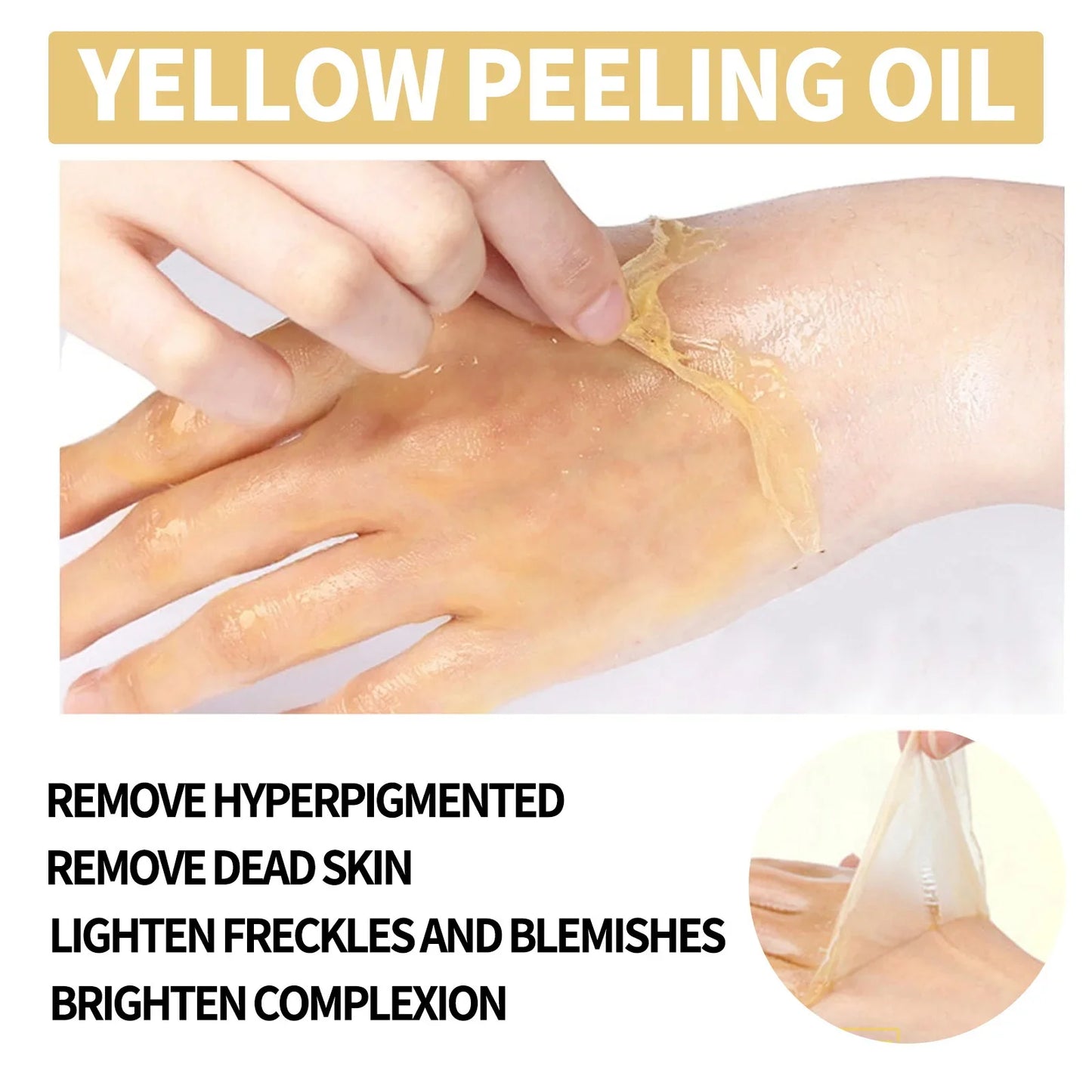 Peeling Oil for Facial & Body Exfolianting - Dead Skin Remover with Gentle Formula for All Skin Type