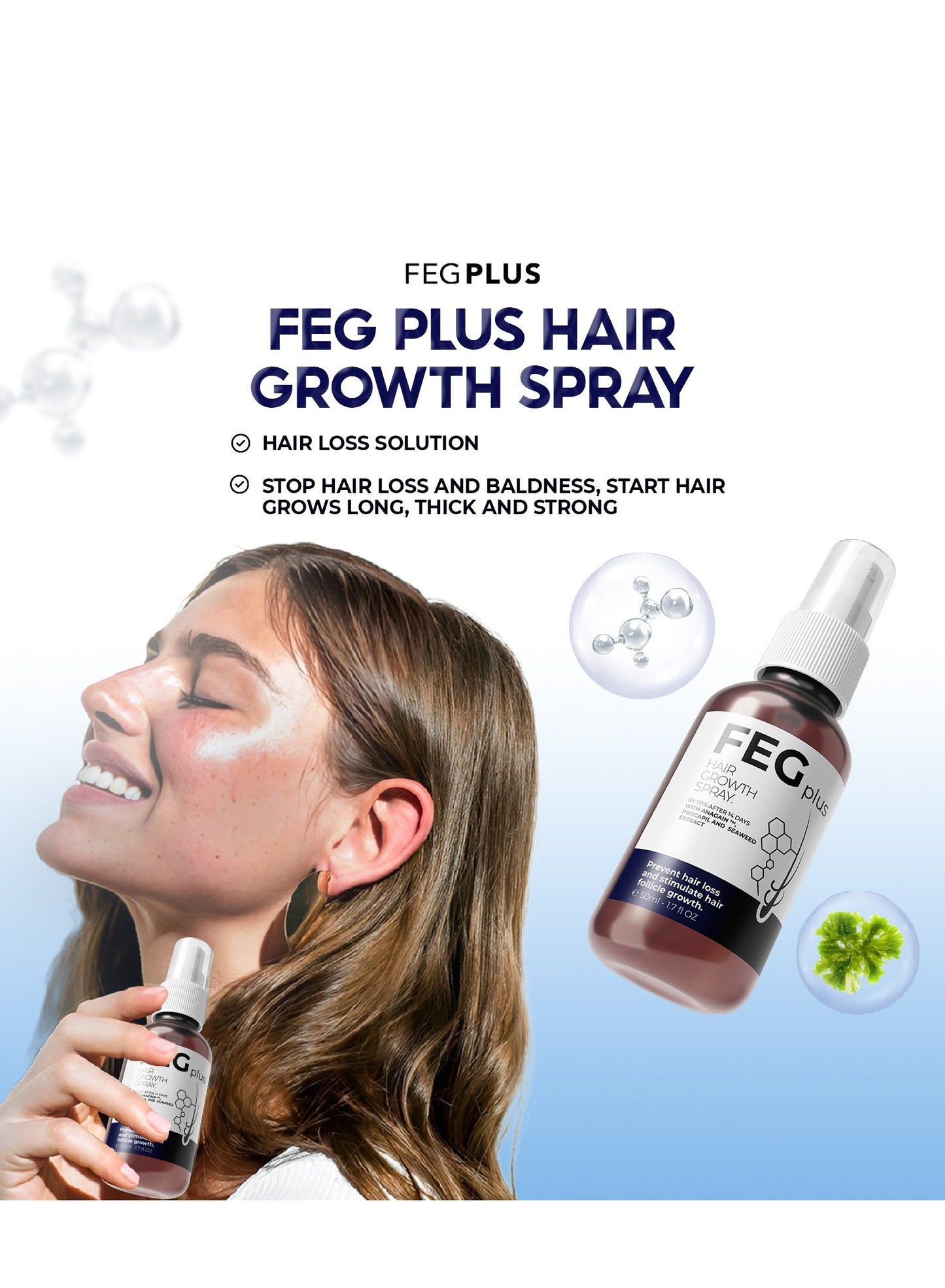 FEGPLUS Hair Growth Serum 50ml