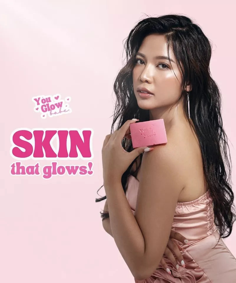 You Bright Glow  Beauty White Soap Micro Peeling 10x Power Whitening 70g (5 Bars Per Pouch)